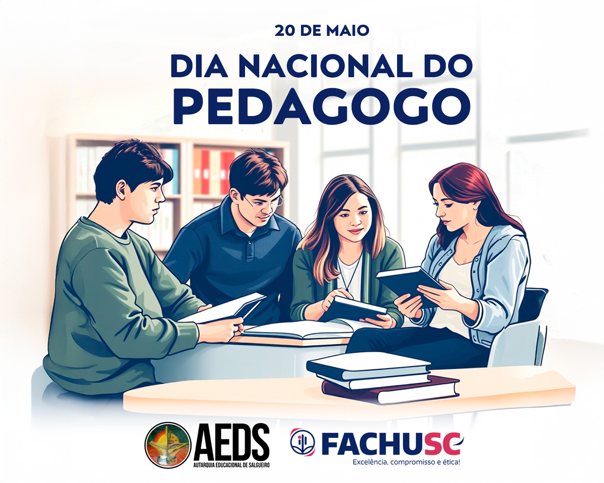 Arte parabenizando o Dia do Pedagogo