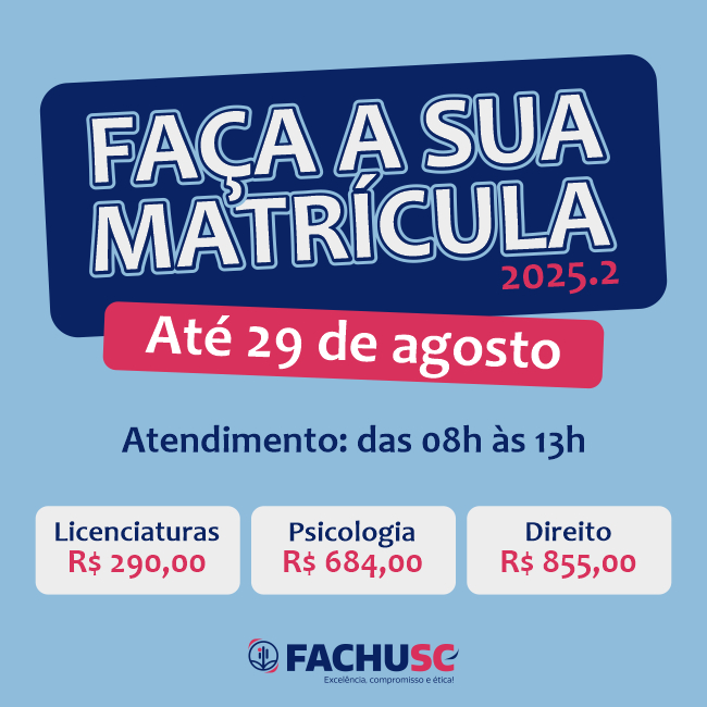 Comando para notícia - Matrículas abertas - 2025.2.