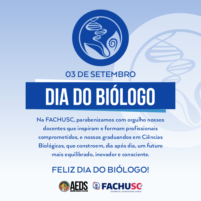 Comando para notícia - 03 de setembro - Dia do Biólogo.