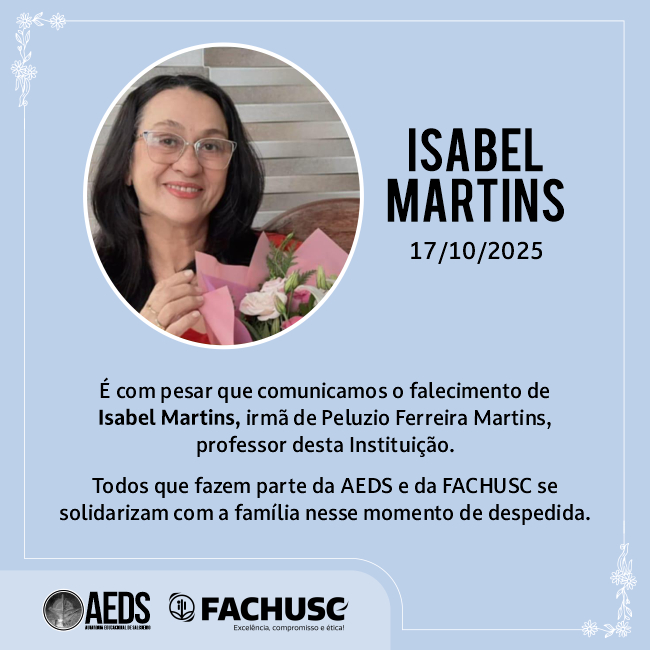 Comando para notícia - Nota de pesar pelo falecimento de Isabel Martins.