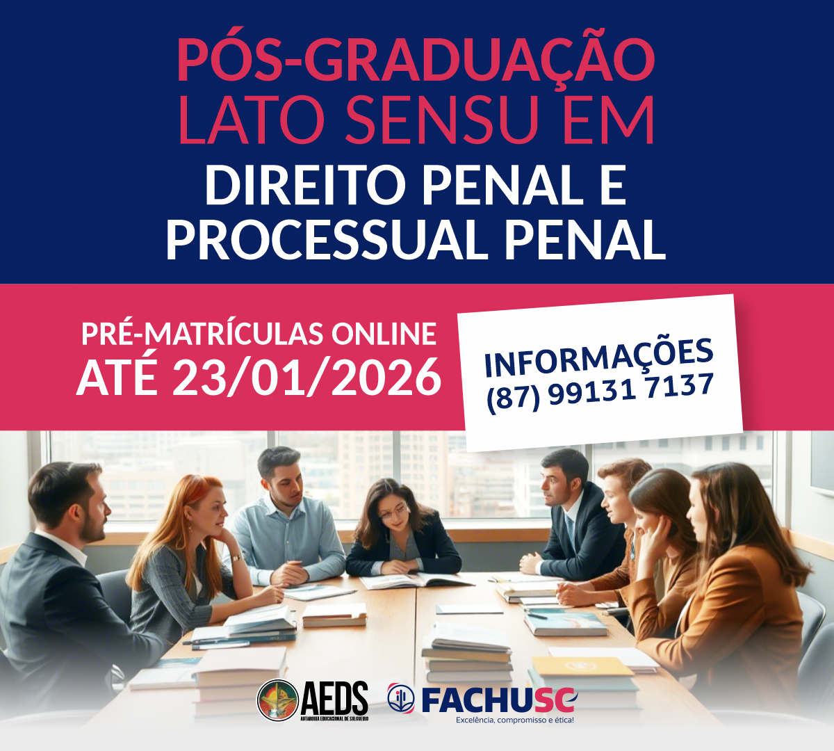 Pós-Graduação - DIREITO PENAL E PROCESSUAL PENAL - Pré-Matrículas Abertas