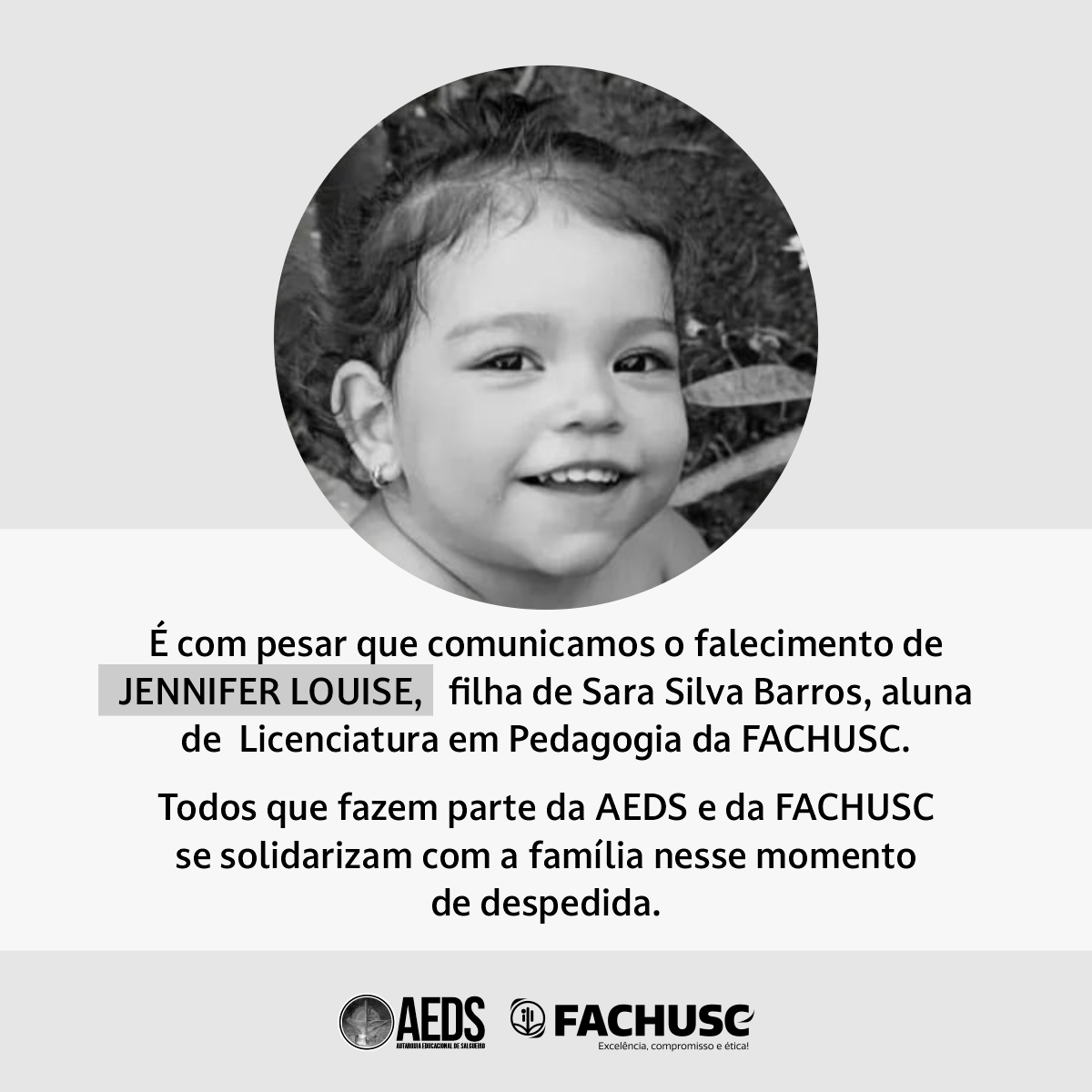 Nota de Pesar - Jennifer Louise