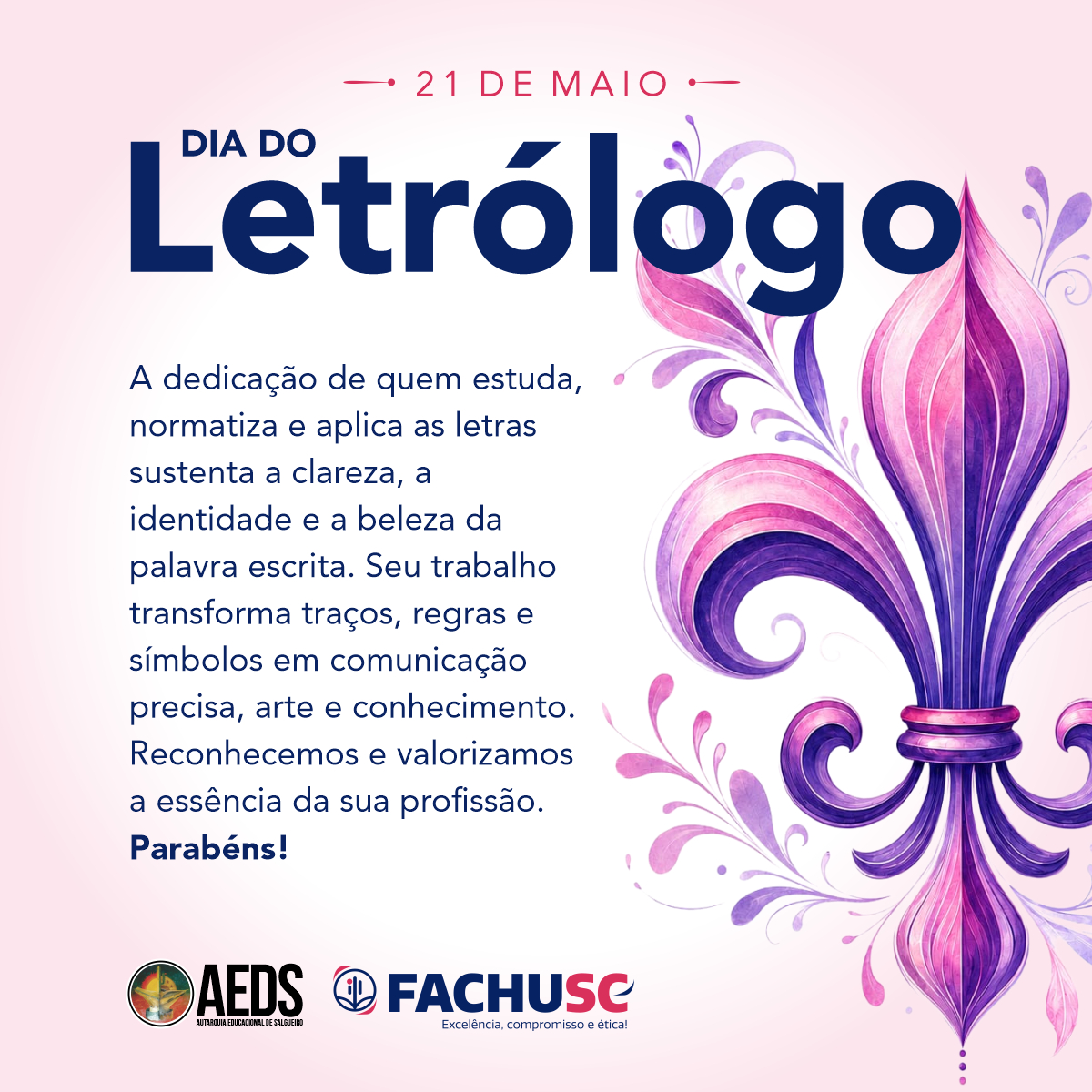 Feliz Dia do Letrólogo