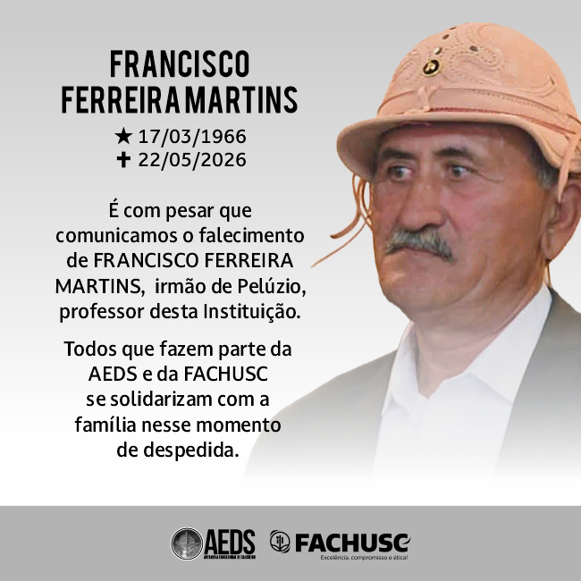 Comando para notícia - Nota de Pesar - Francisco Ferreira Martins.