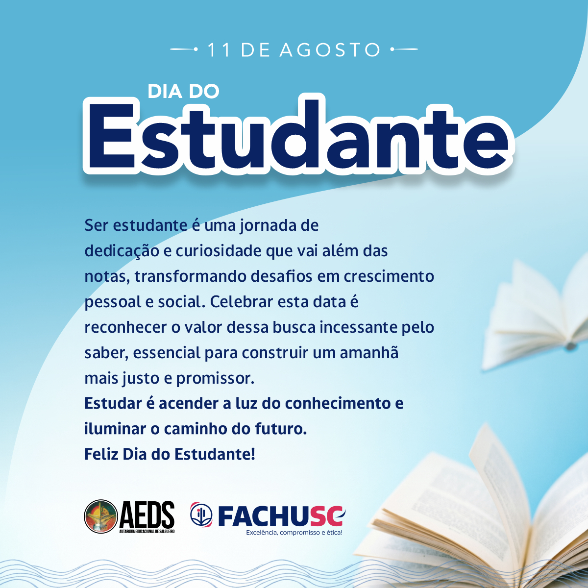 Feliz Dia do Estudante