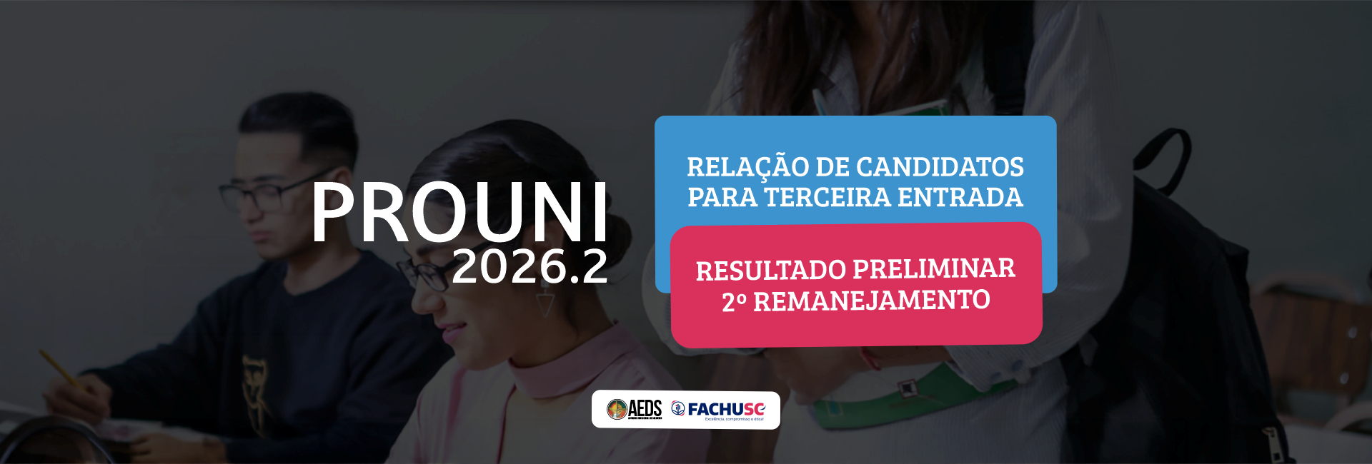 Comando para notícia - PROUNI-PE-2026 - Relação de Candidatos para Terceira Entrada - Resultado Preliminar - 2º Remanejamento.