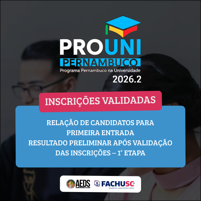 Comando para notícia - PROUNI-PE-2026.2 - Classificação Preliminar - Inscrições Validadas.