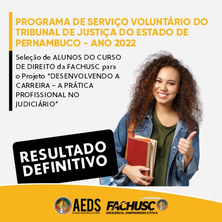 Programa de Serviço Voluntário do Tribunal de Justiça de Pernambuco - 2022 - Resultado Preliminar