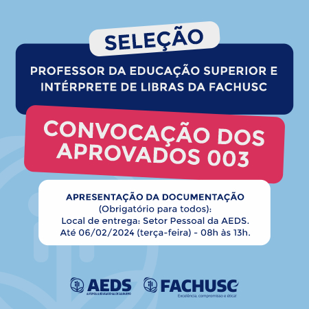 SELEÇÃO DE PROFESSOR DA EDUCAÇÃO SUPERIOR E INTÉRPRETE DE LIBRAS.