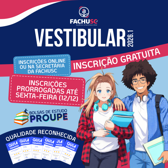 Comando para Vestibular 2026.1 - Inscrições PRORROGADAS.